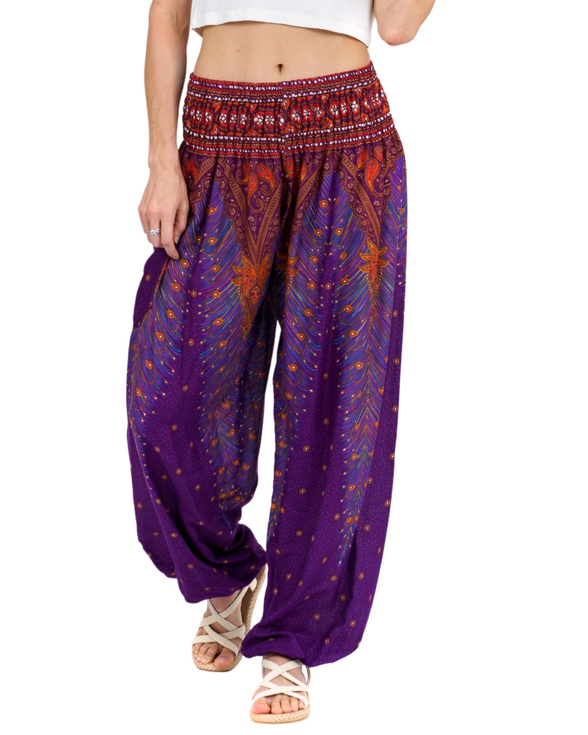 Lofbaz Harem Pants for Women Yoga Boho Hippie Clothing Womens Palazzo Bohemian Pajama Trousers Beach Indian Gypsy Genie Clothes — view 8