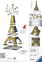 Vista 8 de Kit de construcción de la Torre Eiffel Ravensburger con 216 piezas 3D