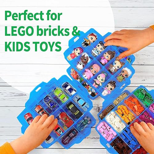 Miniatura 4 de Caja de almacenamiento para Lego, organizador de almacenamiento apilable con 30 compartimentos para Lego, almacenamiento para muñecas Barbie,