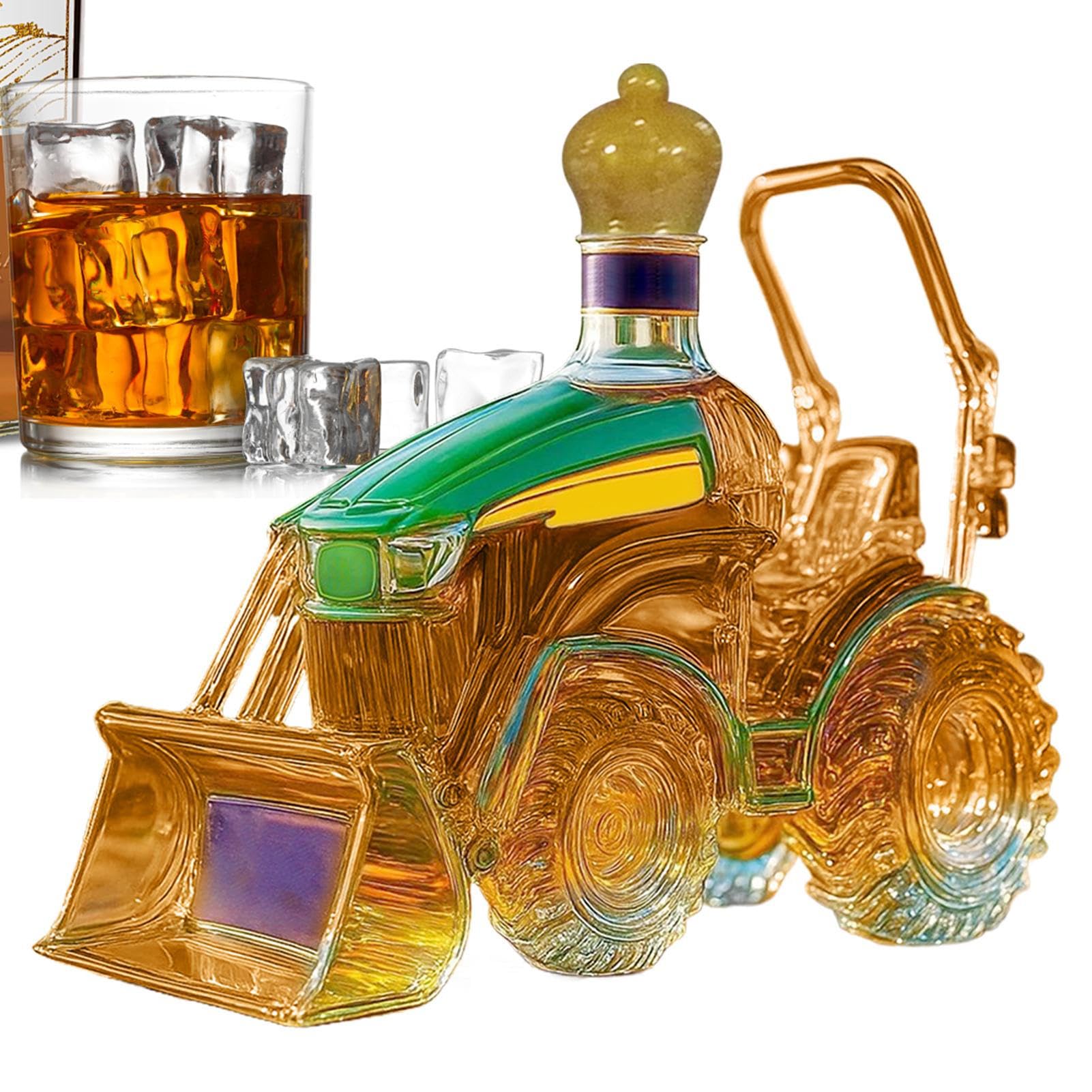 Carafe à décanter le vin tracteur 3D : cadeau parfait pour amateur de whisky