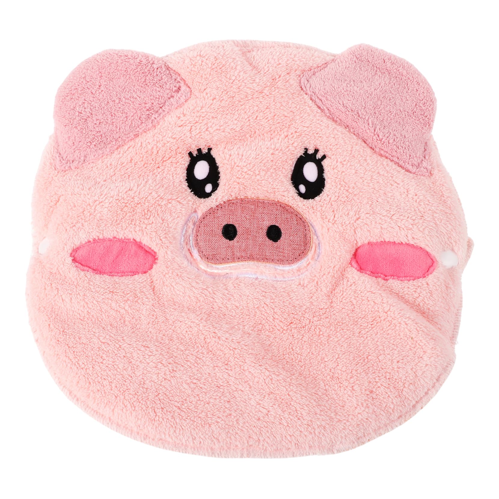 SHERCHPRY Hot Compress Face Towel Masks Soft Fleece Reusable Facial Towels for Moisturizing Skin Cartoon Pig Design for Beauty Salon for Hot Cold