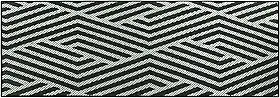 Tapete Passadeira Geométrico Preto e Branco, 66x180 cm, Antiderrapante para Corredor e Cozinha - 7Match