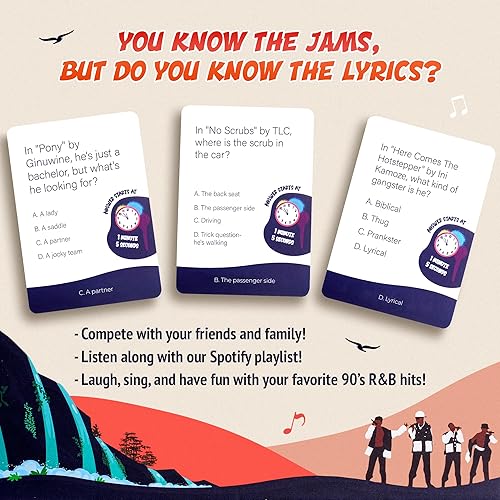 Miniatura 5 de Lyric Legend Bundle - Dos juegos de trivia para hip-hop de los 90 y R&B de los 90, divertidos juegos de música y regalos de música, trivia perfectos