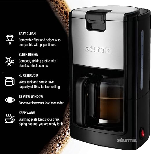 Gourmia GCM1835 10-Cup Automatic Drip 