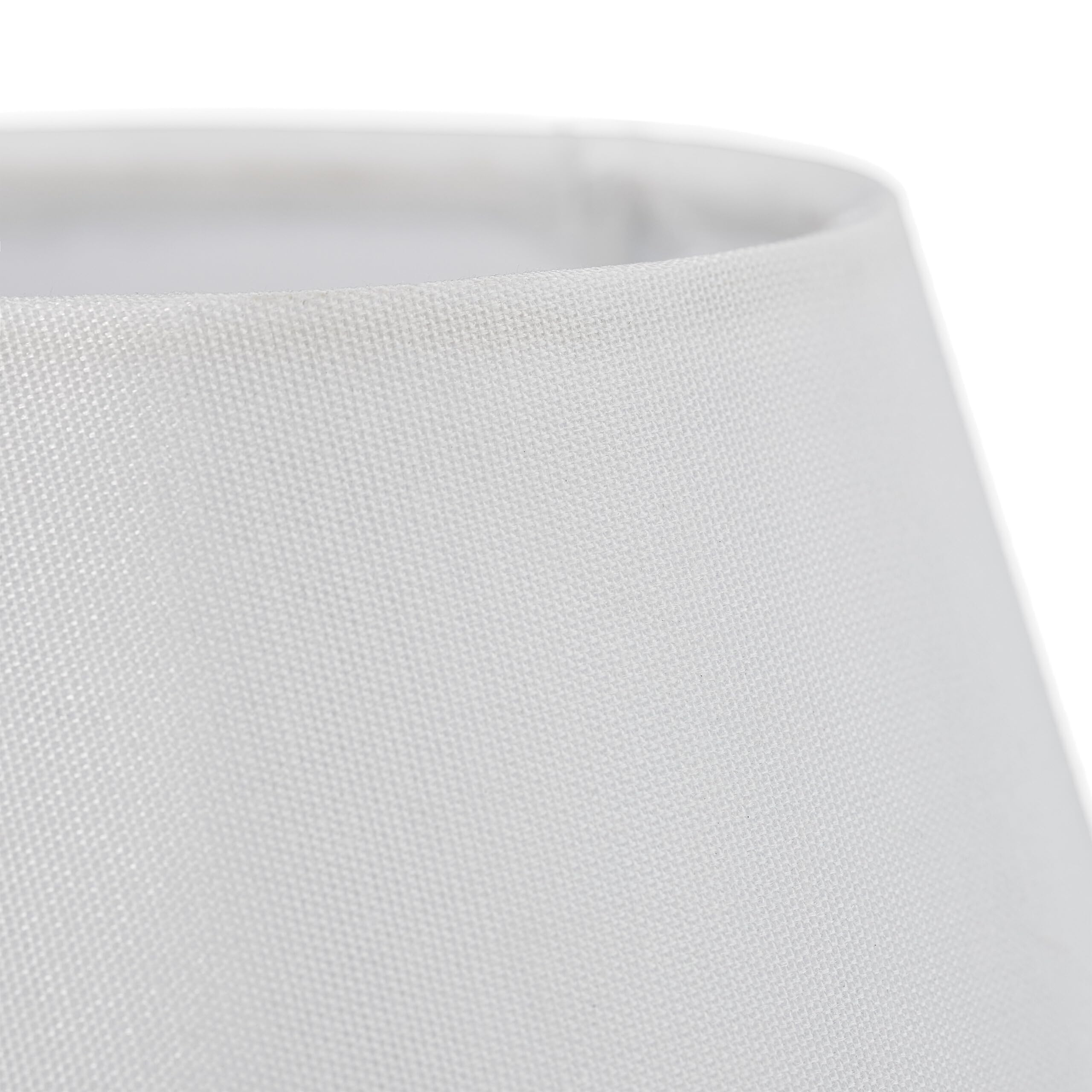 Relaxdays Applique con Paralume Tessuto, Set 2 Lampade da Parete, Interruttore a Corda, E14, HLP: 28x16x19 cm, Argento