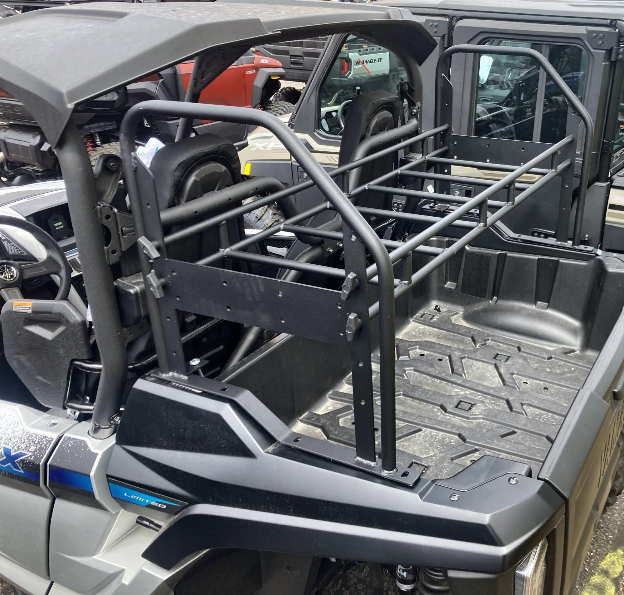 Generic Cargo Rack Fits Yamaha Wolverine RMAX. All Steel Welded, Powder Coated. Fully Adjustable Height, Black