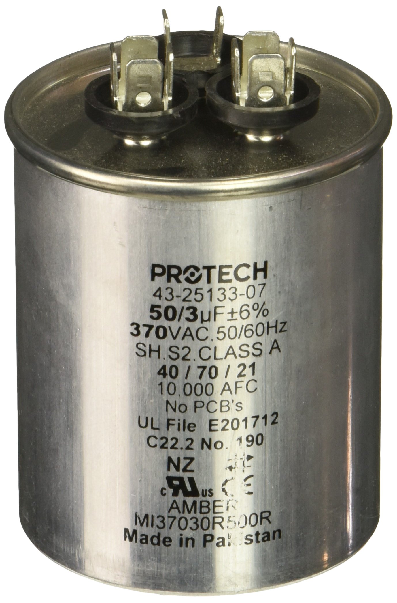 Protech 662766275353 50/3/370 Dual Round Capacitor