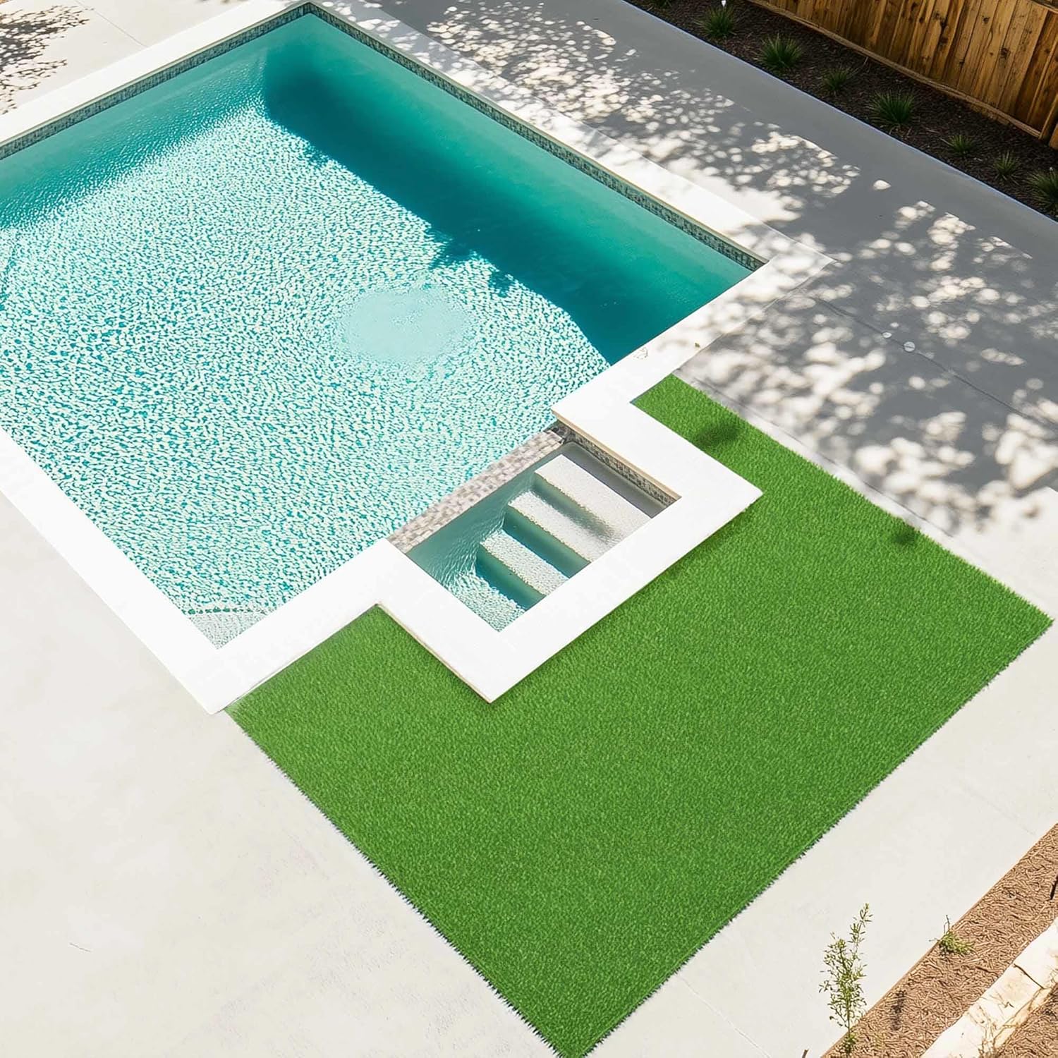 Yescom Artificial Grass Rug Paver Turf Strip Fake Carpet Synthetic Lawn 33'x1'(33 Sq.Ft) 1.38" Pile Height for Landscape Walkway
