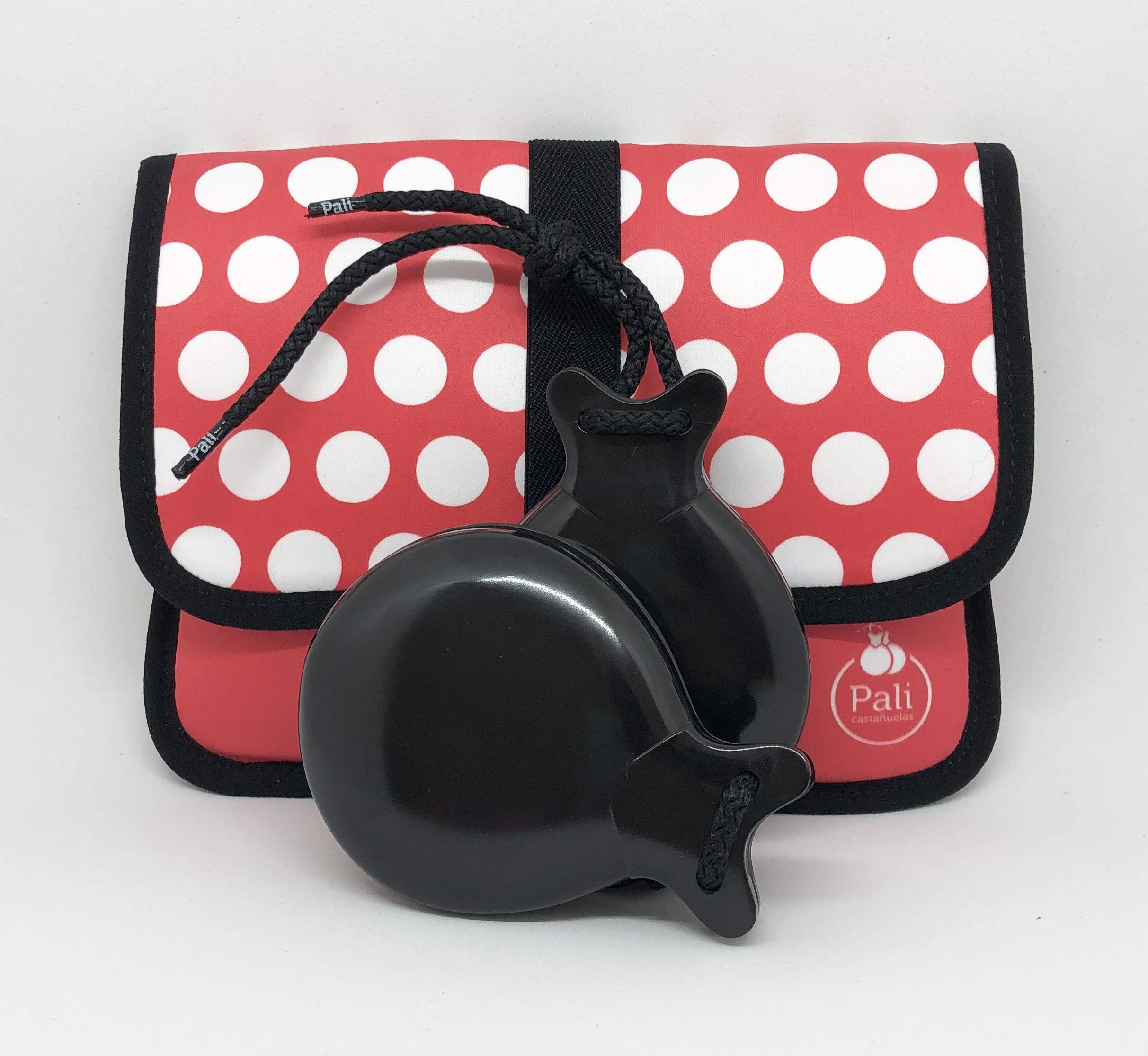 color NEGRO con DOBLE CAJA. Ideal para el aprendizaje. (Funda Lunares)