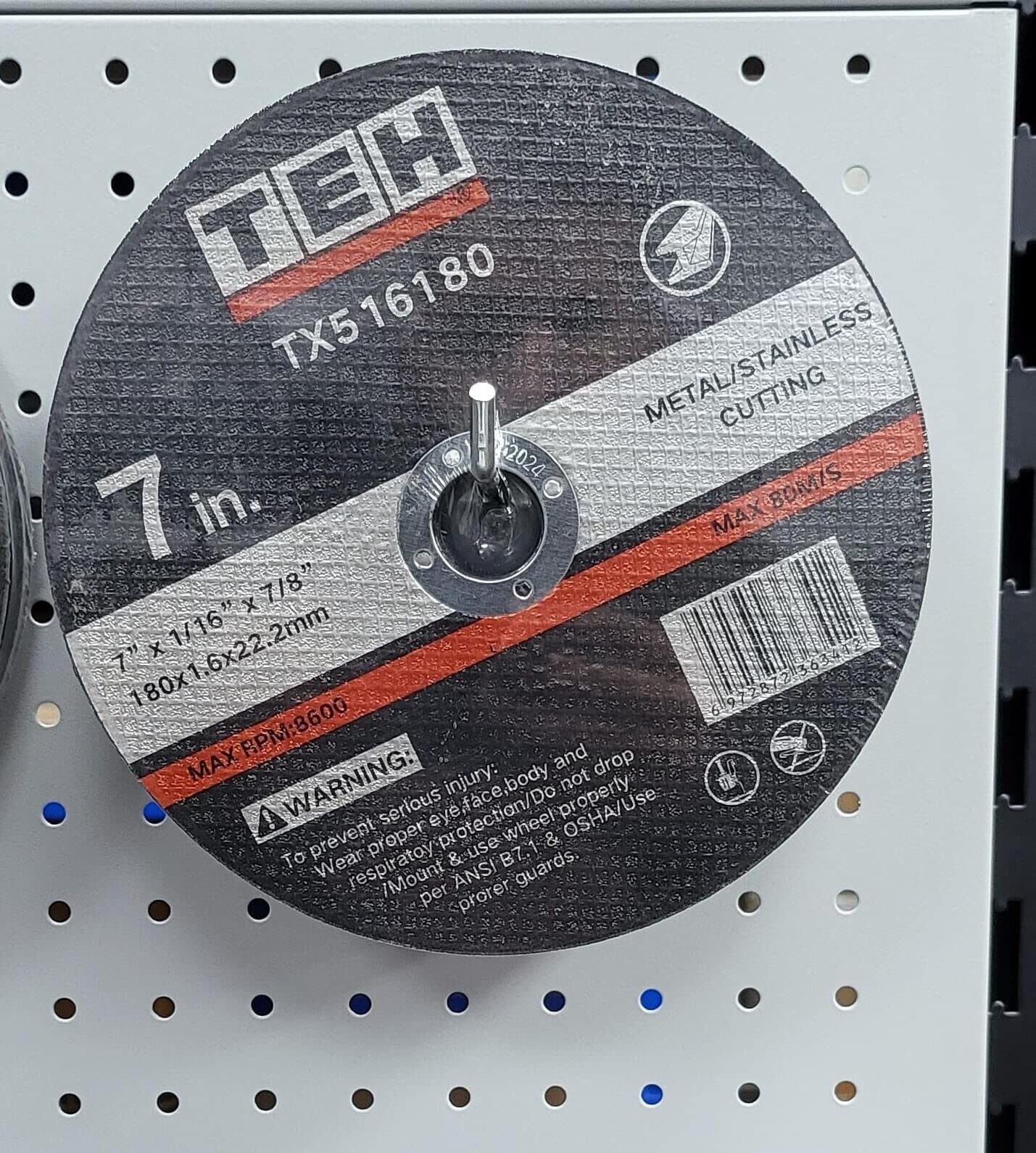 10 x TEH Metal/Steel Angle Grinder Cutting Discs 7 Inch 180mm x 1.6 x 22.2 mm