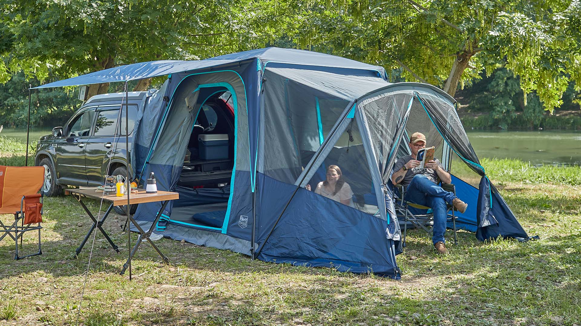 Amazon.com: TIMBER RIDGE 5-9 Person SUV Tent with Screen Porch and