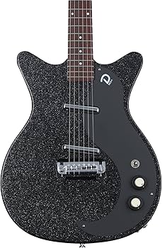 Amazon.com: Danelectro Blackout 59 Electric Guitar - Black Metal