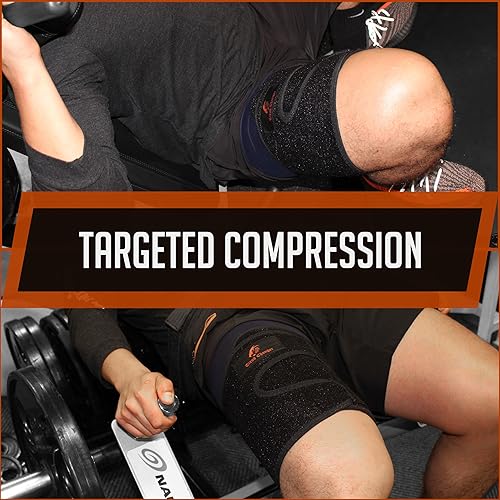 Miniatura 6 de Soporte para muslos cuádriceps de soporte para isquiotibiales, manga de compresión de neopreno transpirable antideslizante para músculos de la ingle