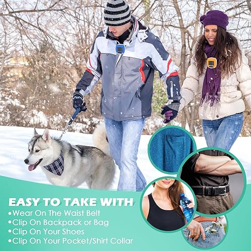 Miniatura 6 de Copkim Podómetro simple para caminar, contador de pasos LCD a granel con calorías quemadas, rastreador de pasos portátil para mujeres, personas