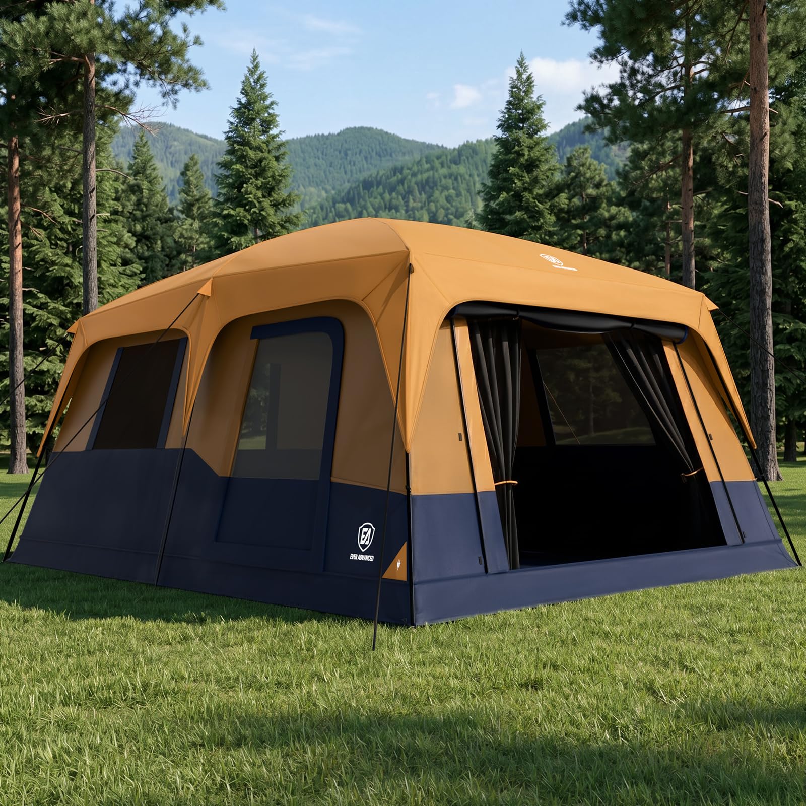 EVER ADVANCED Blackout Cabin Tent