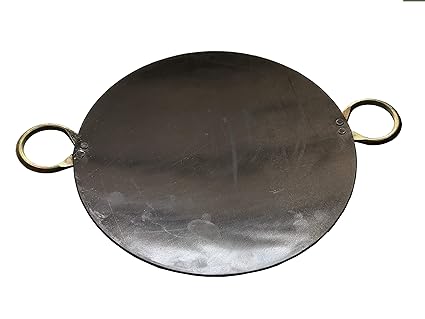 Indian Iron Roti Tawa with 2 Handle (9'' to 12'') (10 Inch Tawa)