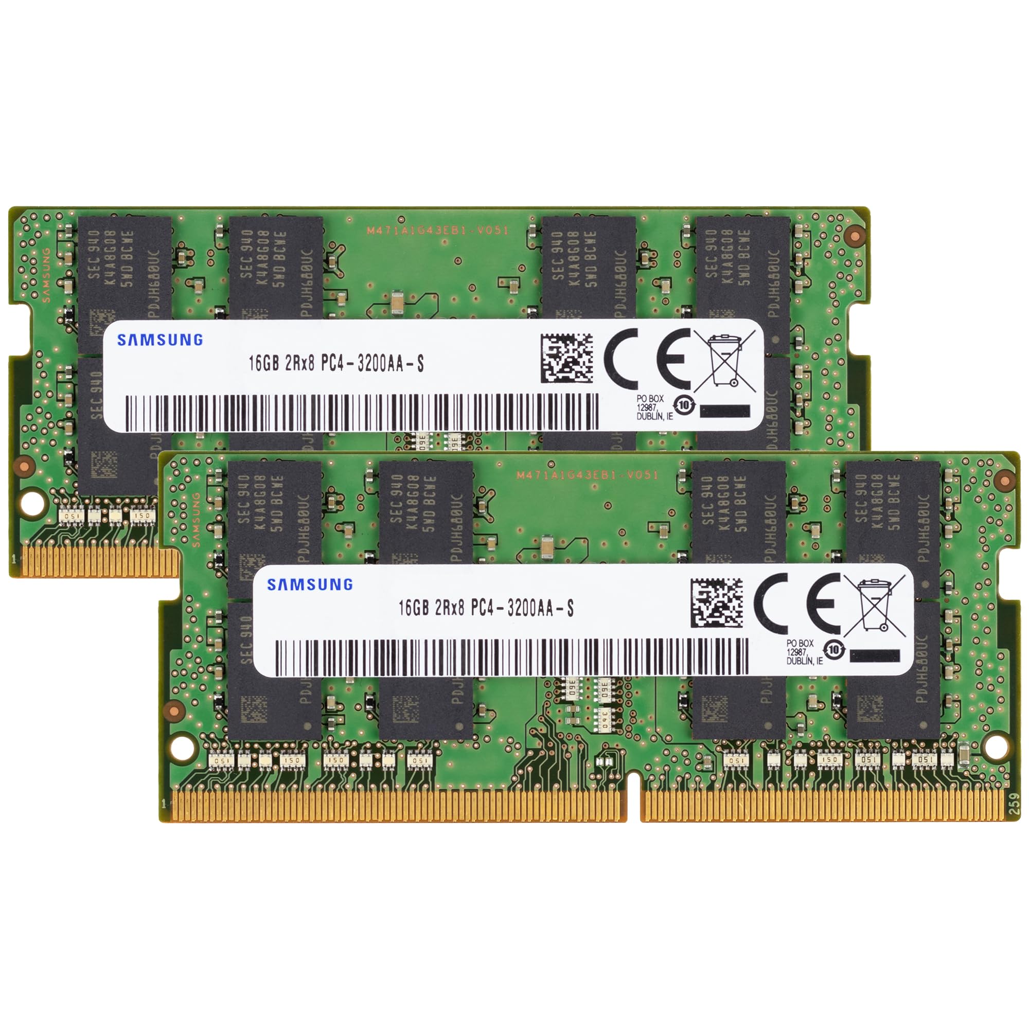 SAMSUNG 32GB(16GB×2枚) PC4-3200 ノートPC用メモリ Samsung 32GB 