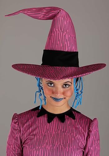 Miniatura 6 de Disfraz de choque para adultos, vestido morado de Pesadilla antes de Navidad de Disney para mujer, leggings, sombrero con pelo y máscara adjuntos