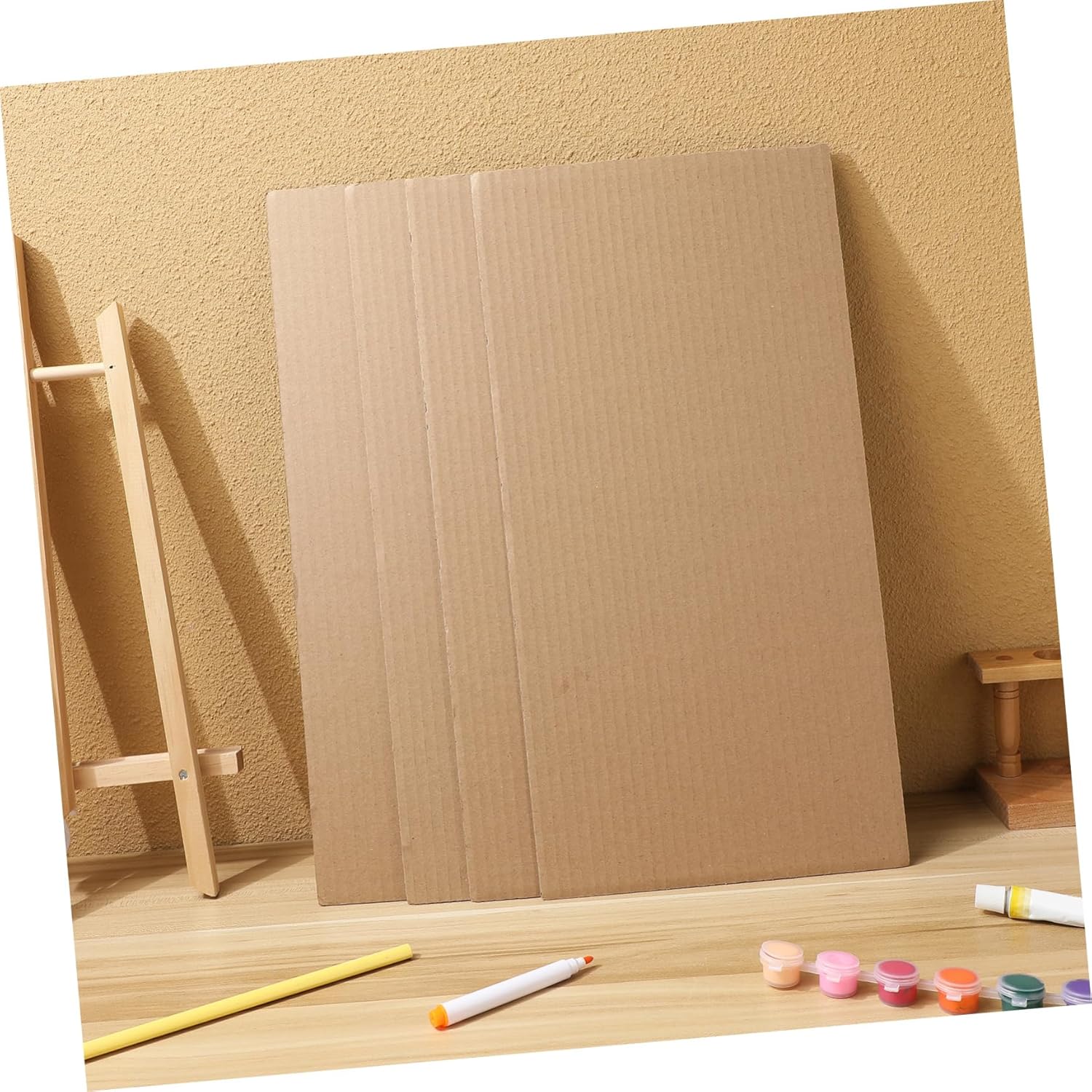 50pcs Corrugated Cardboard Sheets Thick Packing Material for Shipping Mailing and Crafting Projects Brown Paper Pads for Cushioning and Easy