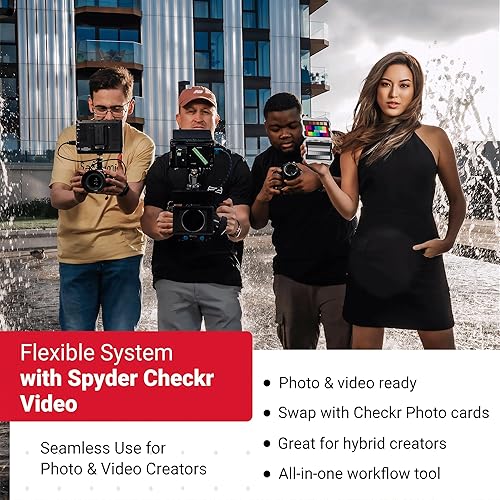 Miniatura 7 de Datacolor Spyder Checkr Video - Herramienta de color de video con tarjeta de patrón de color pendiente de patente que aprovecha cómo se procesa