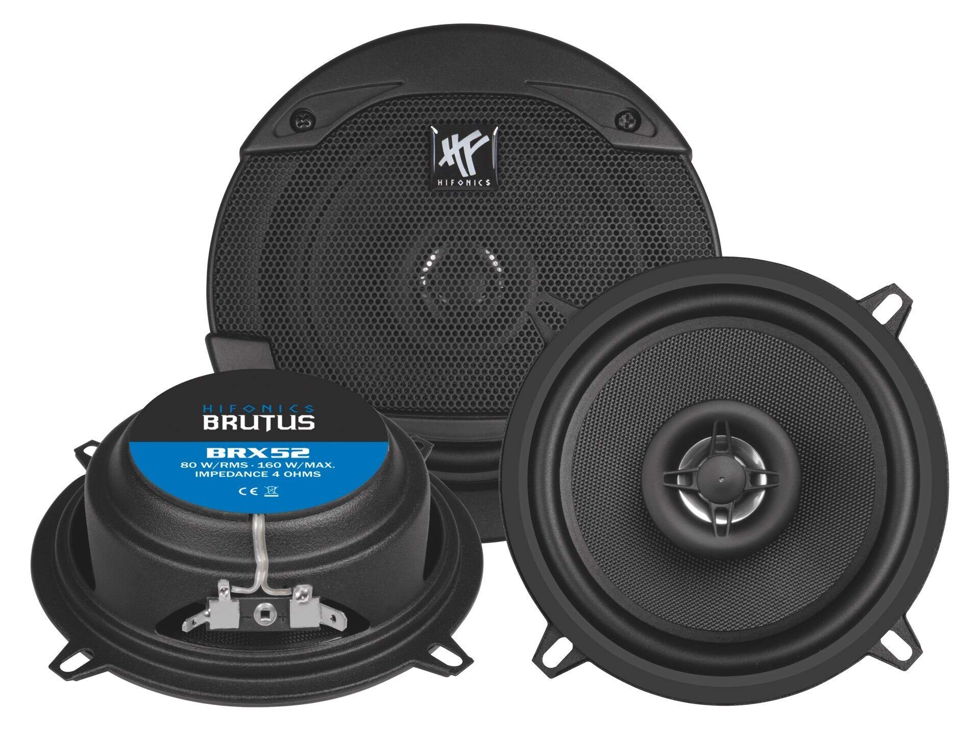 HIFONICS BRX-52 Haut-Parleur coaxial 2 Voies à encastrer 160 W Contenu: 1 pc(s)