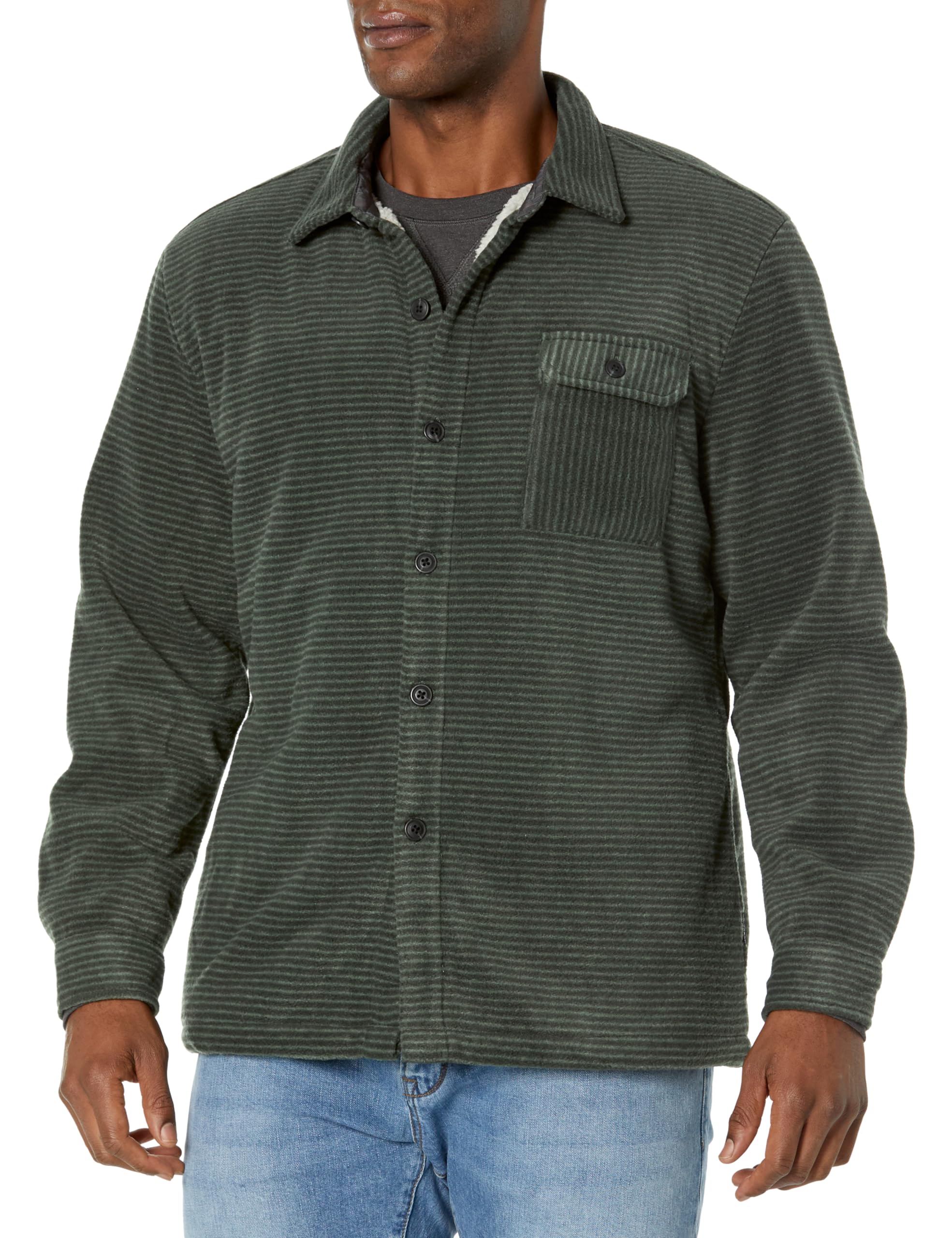 Size XL, Men's Woodsman Microfleece Lined Flannel Shirt Jacket