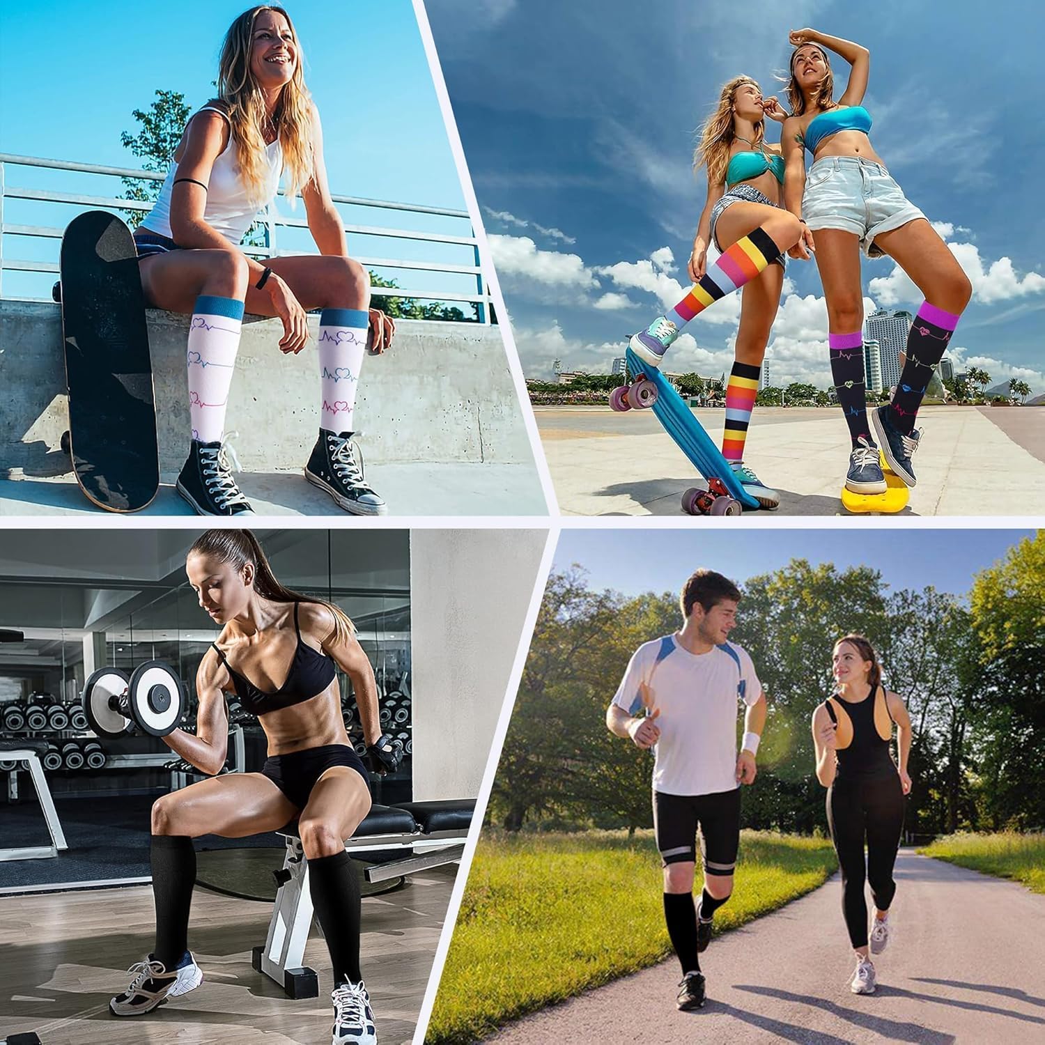 Meias de compressão para mulheres e homens, meias divertidas e coloridas, melhor suporte até o joelho, meias de atletismo de viagem graduadas, Natal 2, 8-14 em promoção! Veja a oferta e mais achadinhos de Moda íntima 5 Hoje é o melhor dia para comprar Meias de compressão para mulheres e homens, meias divertidas e coloridas, melhor suporte até o joelho, meias de atletismo de viagem graduadas, Natal 2, 8-14 com aquele preço maroto! Promoção! Aproveite a oferta! 5