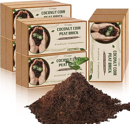 Legigo 10 Pack Premium Coco Coir Brick for Plants- 100%