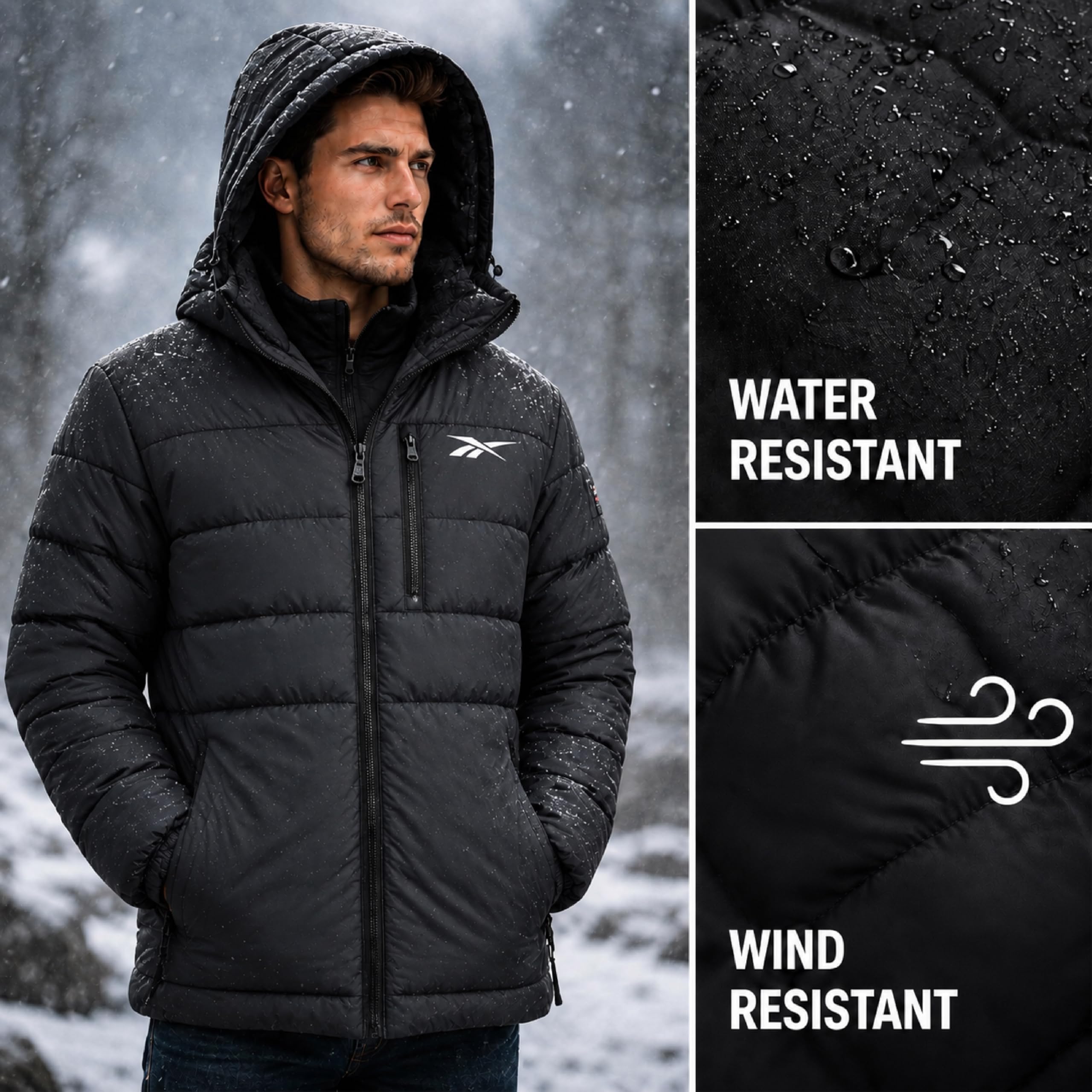 Reebok M Glacier Sherpa Jkt moderno Uomo