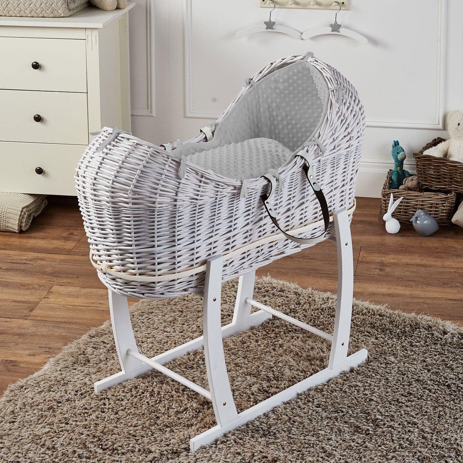 Portable Nursery Crib For Infant For Your Little One Pod Wicker Moses ...