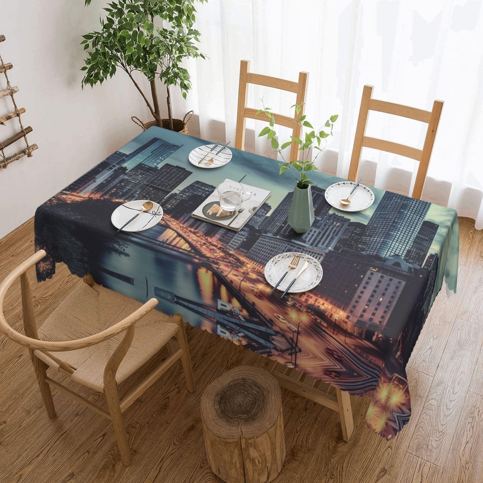 Nappe rectangulaire imperméable pour protéger votre table des taches de cuisine