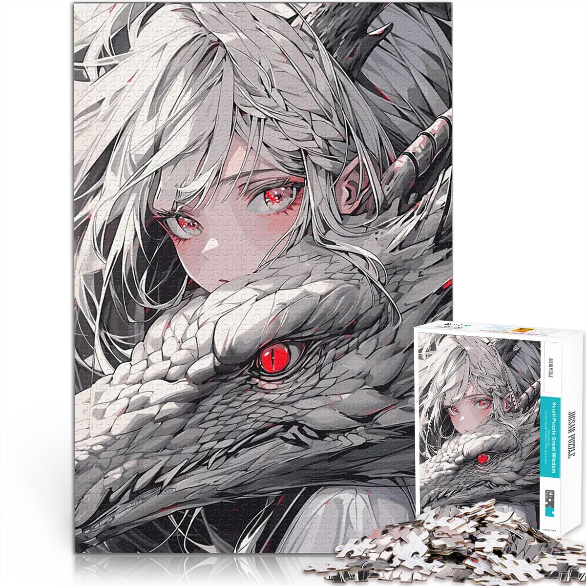 Queen of Dragons1000 Piece Adult Puzzles Help the brain exercise addictive toys to cultivate patience Home Decoration Toys 52x38cm