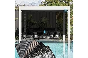 SmartWings Motorized Outdoor Patio Shades, Smart Blinds for Patios