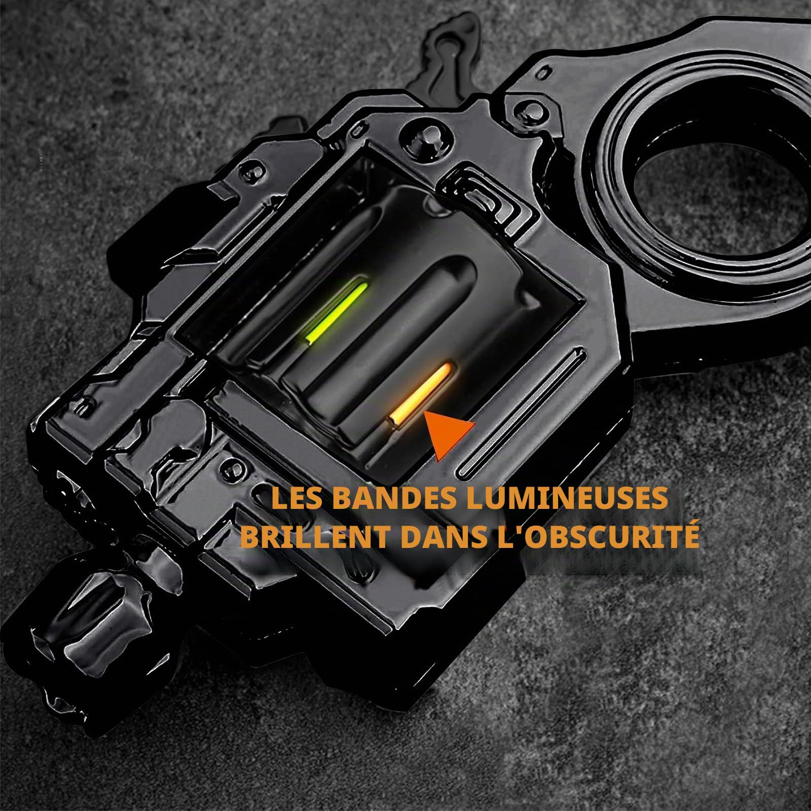 Fidget Toy Pistolet à Balles en Caoutchouc avec 20 Balles Souples | Jouet Anti-Stress, Toy Gun, Décompression Rotative, Plusieurs Façons de Jouer, Cadeau pour le Bureau