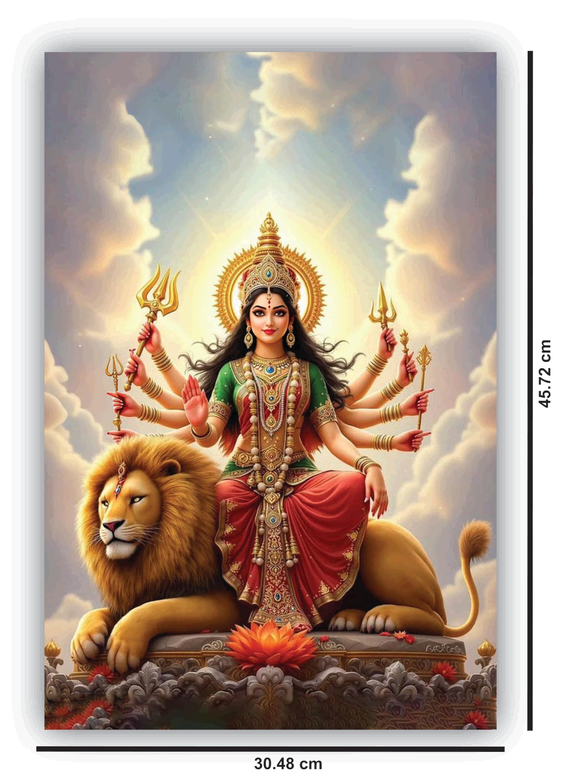 Maa Durga Poster - Home Decor & Pooja Art -2