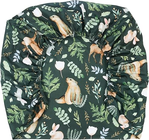 Miniatura 7 de JISEN Sábana para cuna de bebé, 1 pieza, sábana bajera portátil para cuna estándar y colchones de niños pequeños, decoración de cama de guardería