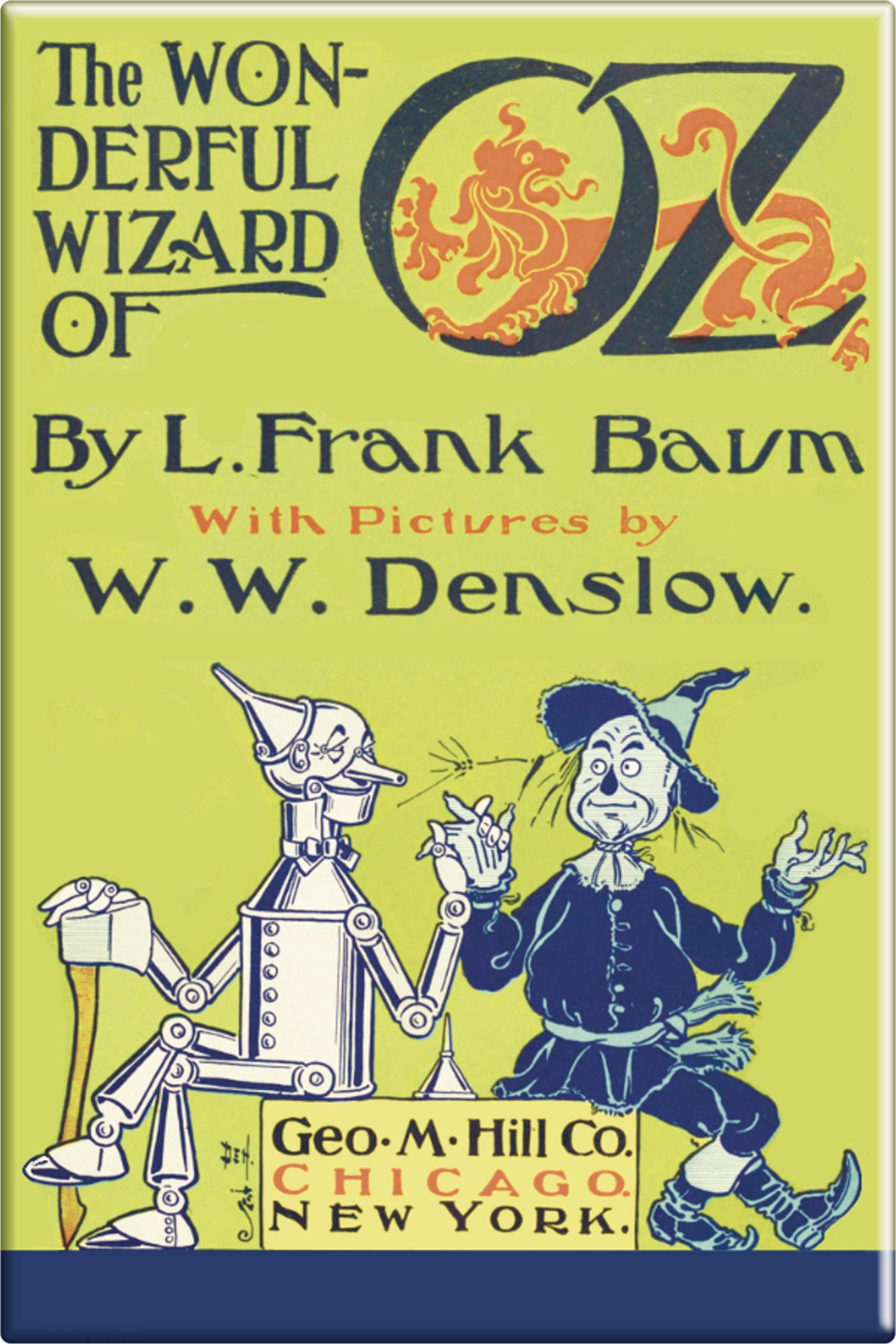 Square Deal Recordings & Supplies The Wonderful Wizard of Oz - 1900s Vintage Reproduction Title Page - 2 x 3 Magnet