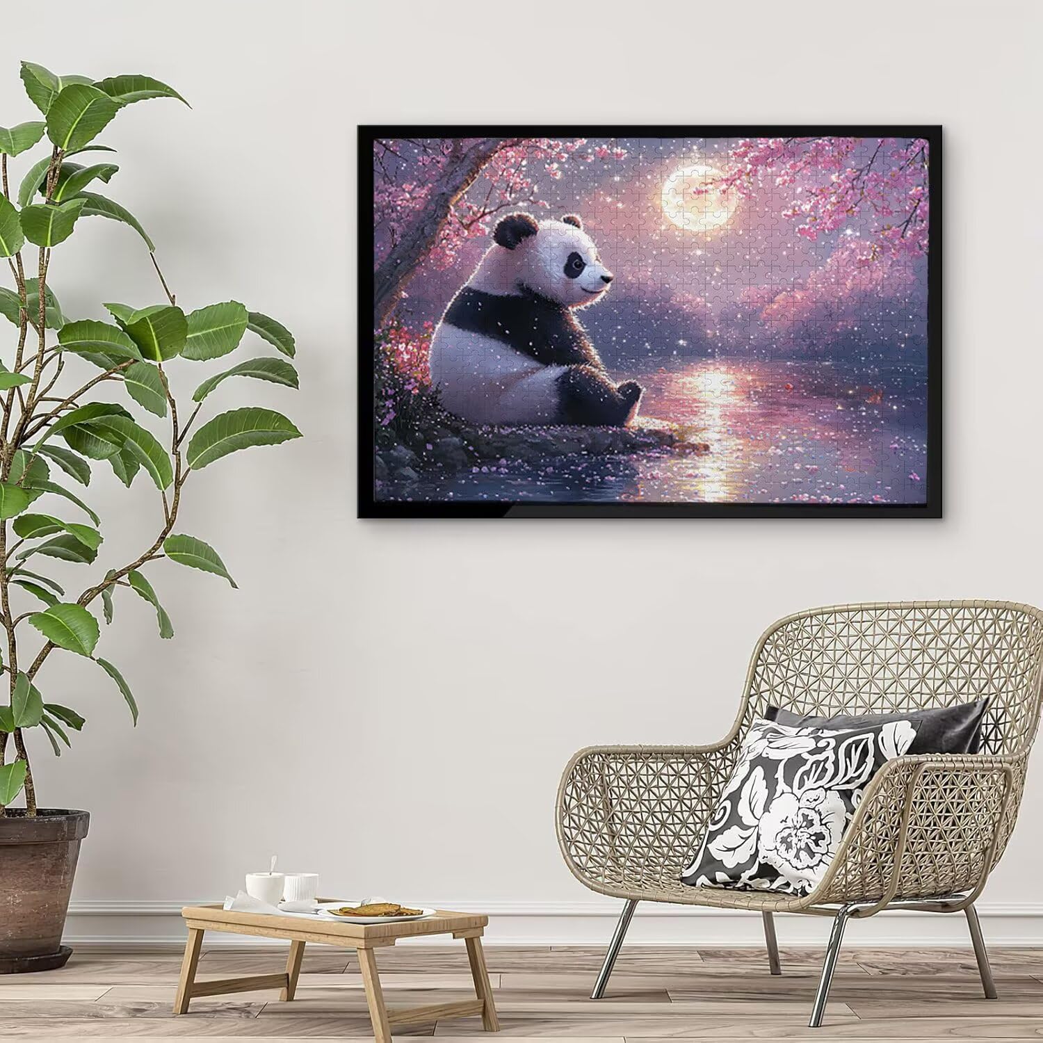 Puzzle in Legno per Adulti 1500 Pezzi | Luna Panda| Giocattoli Educativi | Puzzle Adulti E Famiglie Decor | Dimensione Di 87x57cm | Regalo Adultis | Regali Natale (Formato: 34.8x22.8in) o-942