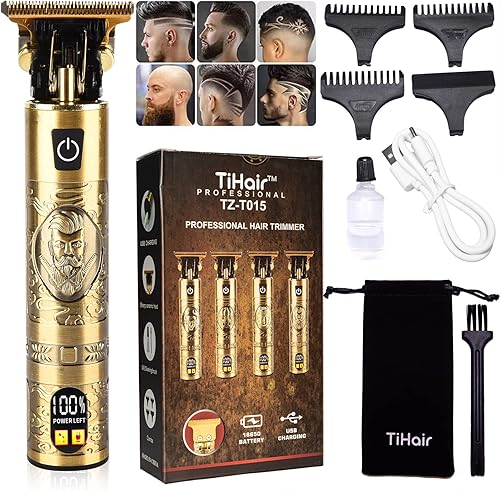 Recortadora de pelo para hombres mujeres y niños recargable tipo C recortadora de barba kit de corte de pelo para el hogar juegos de aseo de