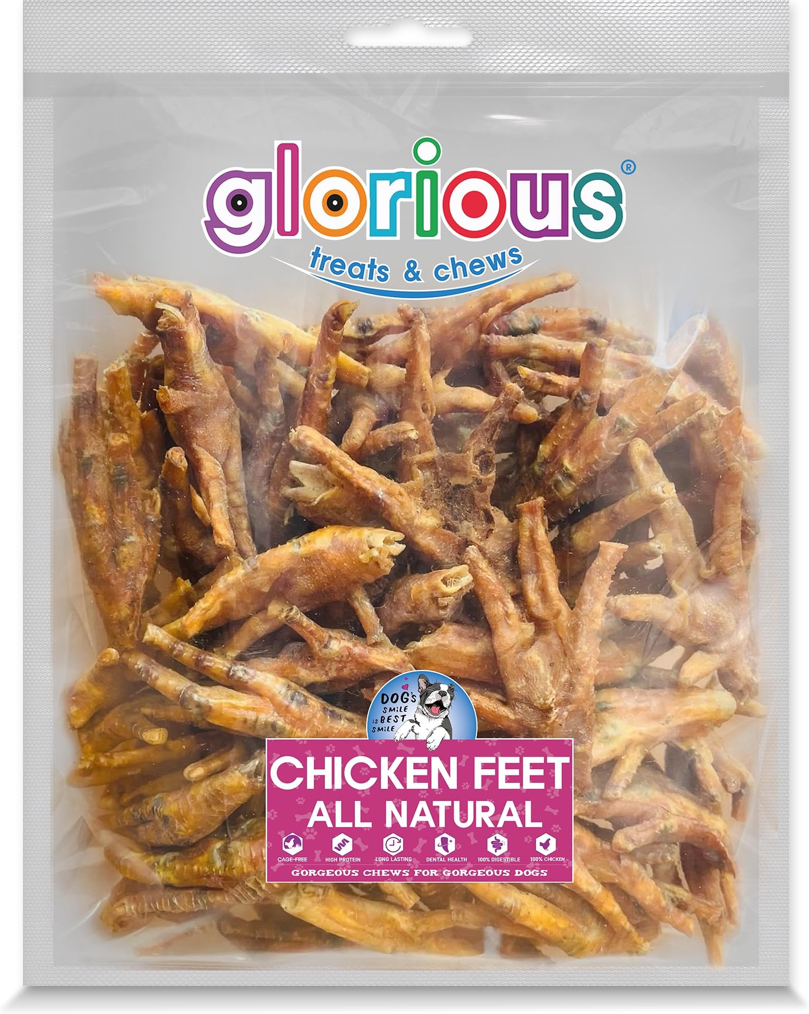 Express Pet Supplies Natural Chicken Feet 2kg Quality Dog Treats