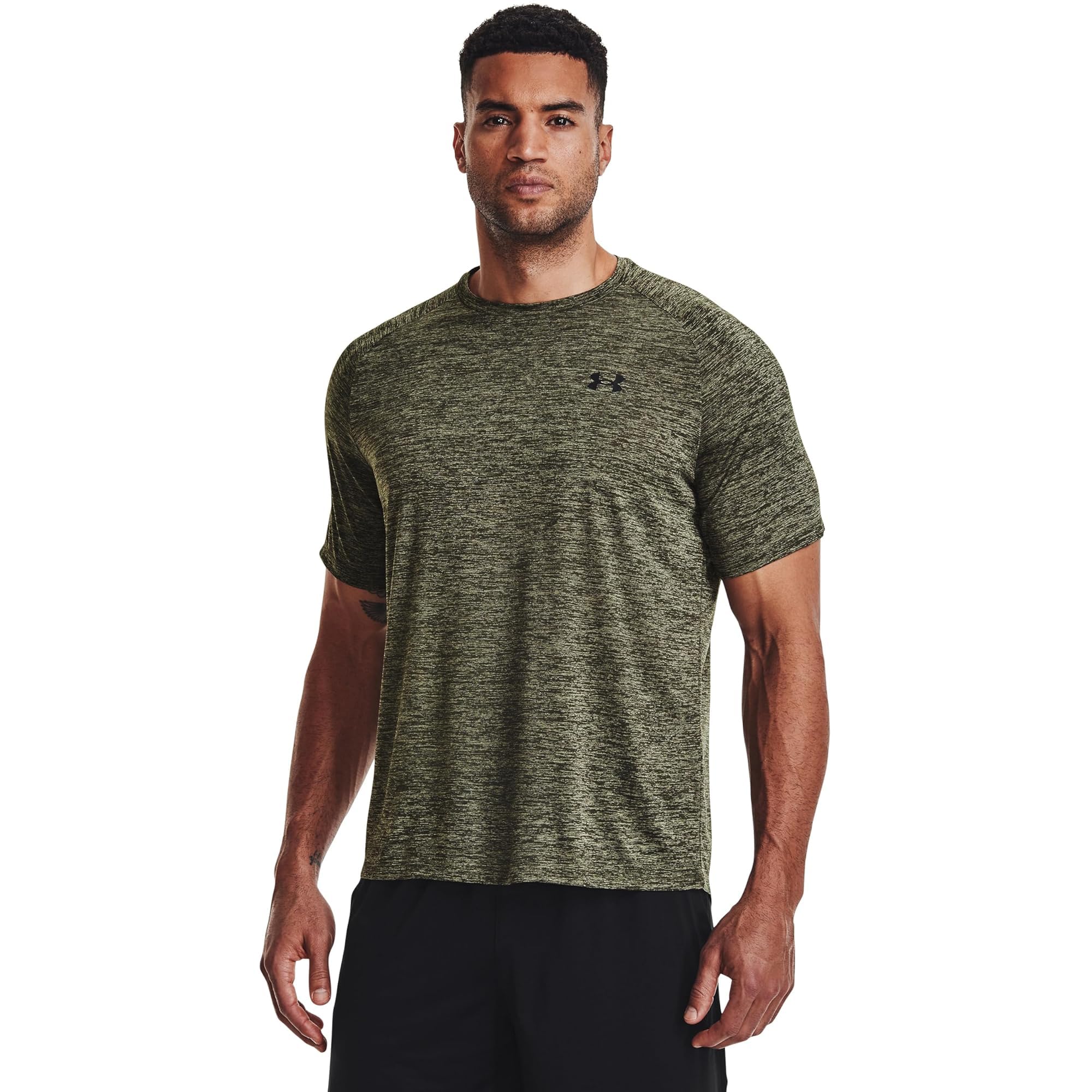 Under ArmourMen's Tech 2.0 Short-Sleeve T-Shirt, (390) Marine OD Green / / Black, 3X-Large Tall
