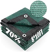 Vista 51 de Cool Area 70% Tela para Sombra Solar con Ojales, Lona de Malla para Cubierta de Plantas 6.5x16.5 pies, Toldo para Patio, Jardín, Pérgola, Verde