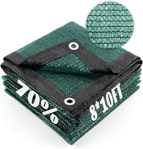 Miniatura 113 de Cool Area 55% Tela de Sombra Solar con Malla, Lona con Ojales para Cubierta de Plantas 2x5m, Toldo para Patio, Jardín, Pérgola, Invernadero, Negro