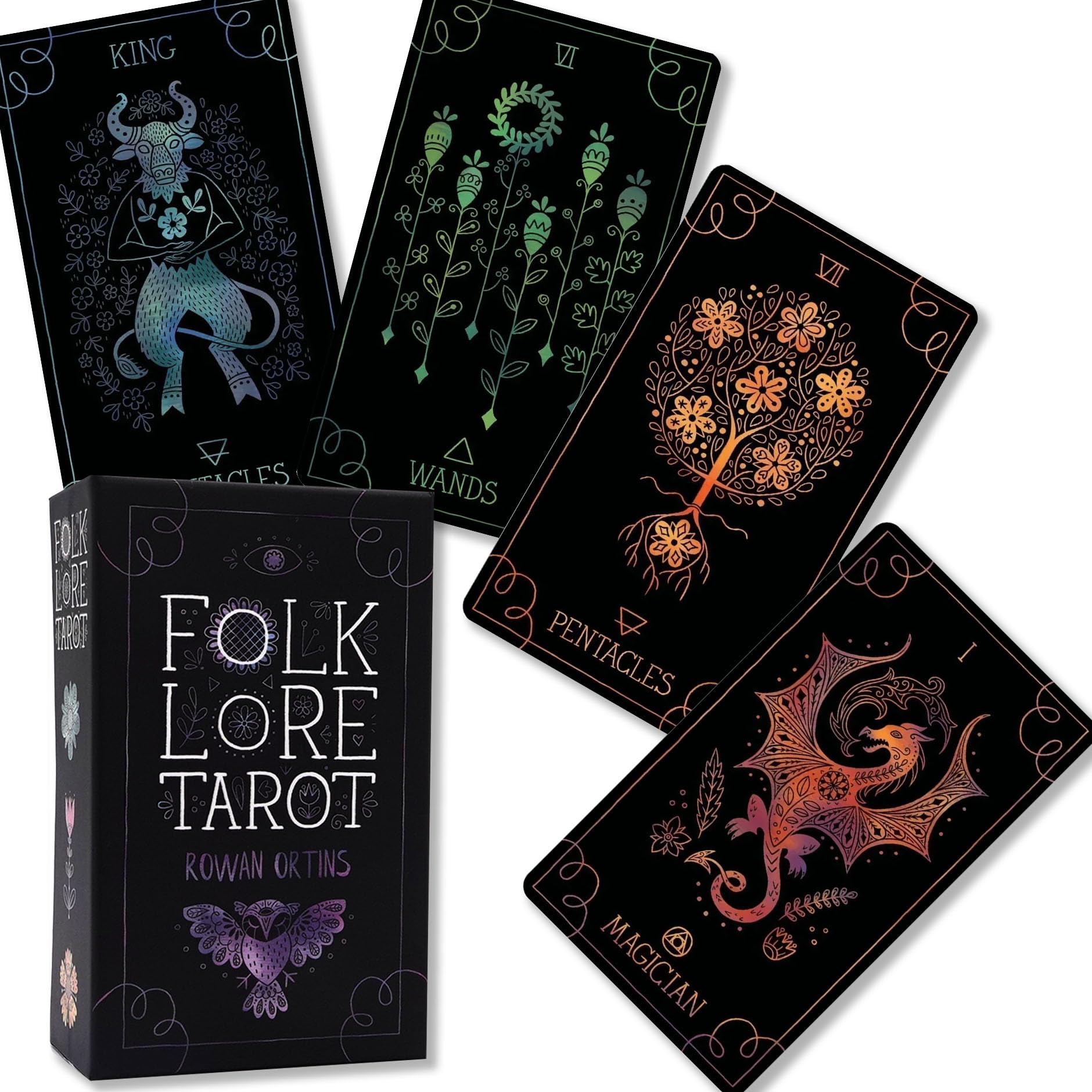 フォークロア タロット Folklore Tarot タロット占い方 日本語解説書付き 正規品 タロットカード 78枚
