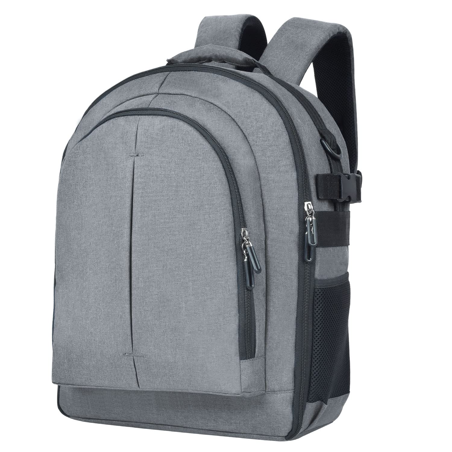 FATMUG Camera Backpack for DSLR, Lens, Accessories and Laptop (13"), Tripod Holder (Light Grey)-picture-11