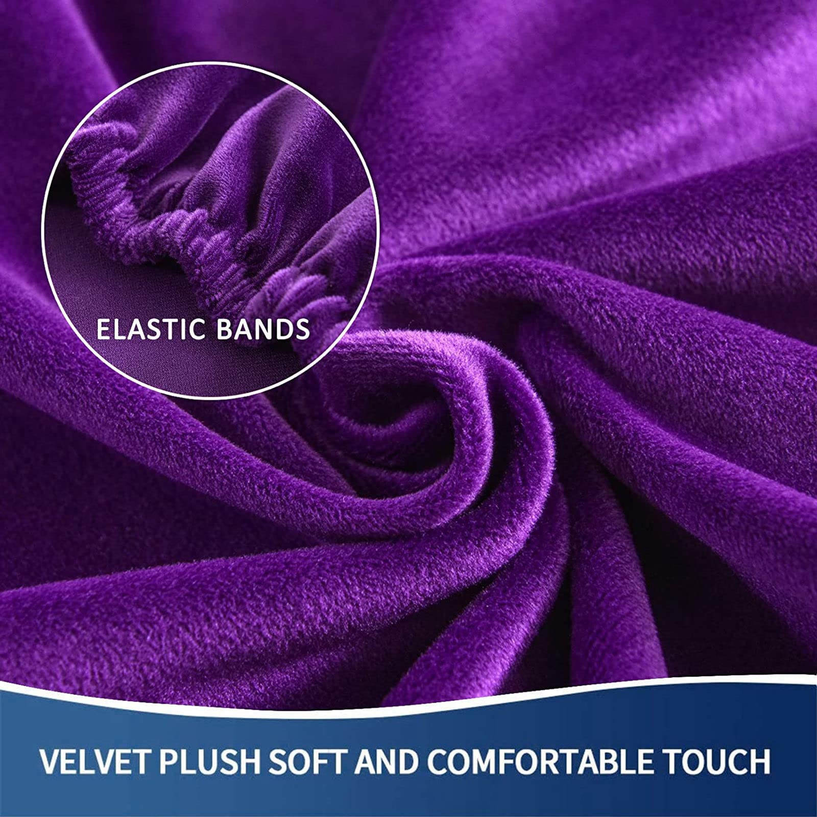 Copripoltrona In Velluto Elasticizzato Chesterfield - 2 Pezzi Lavabili, Per Sedia Club, Beige - Foto 3