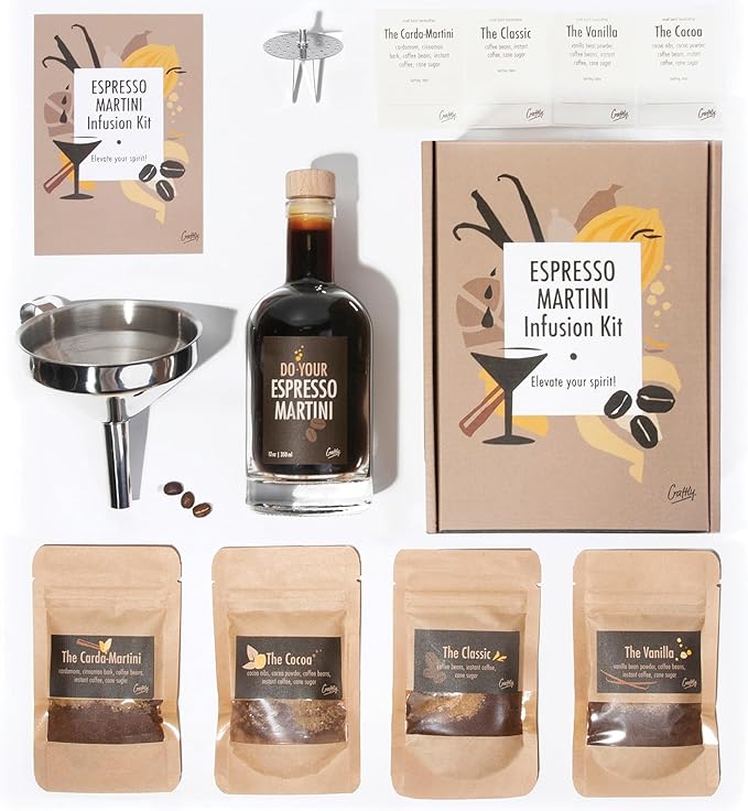 Espresso Martini Infusion Kit | Homemade Cocktails Kit | Espresso Martini Kit |