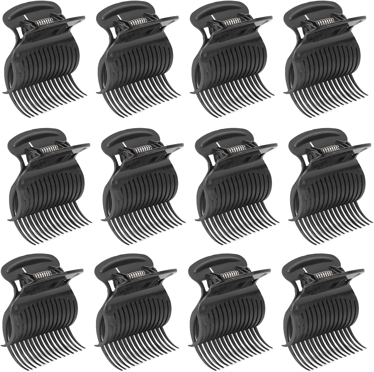 Hot Roller Clips, 12 stks Mode Antislip Grote Hot Rollers Haar Krultang Clips voor Vrouwen Meisjes Haar Sectie Styling: