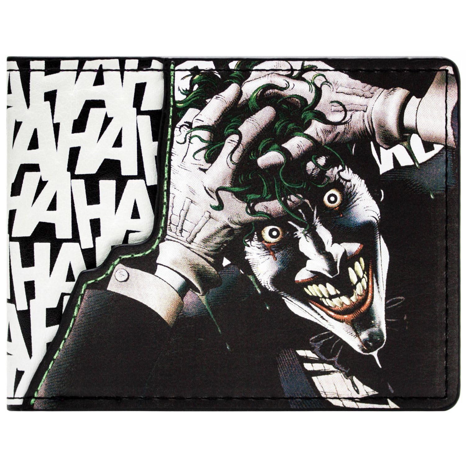 The Batman Evil Joker HAHAHA! Billetera/Cartera Bi-Fold Porta-ID & Tarjetero, Morado