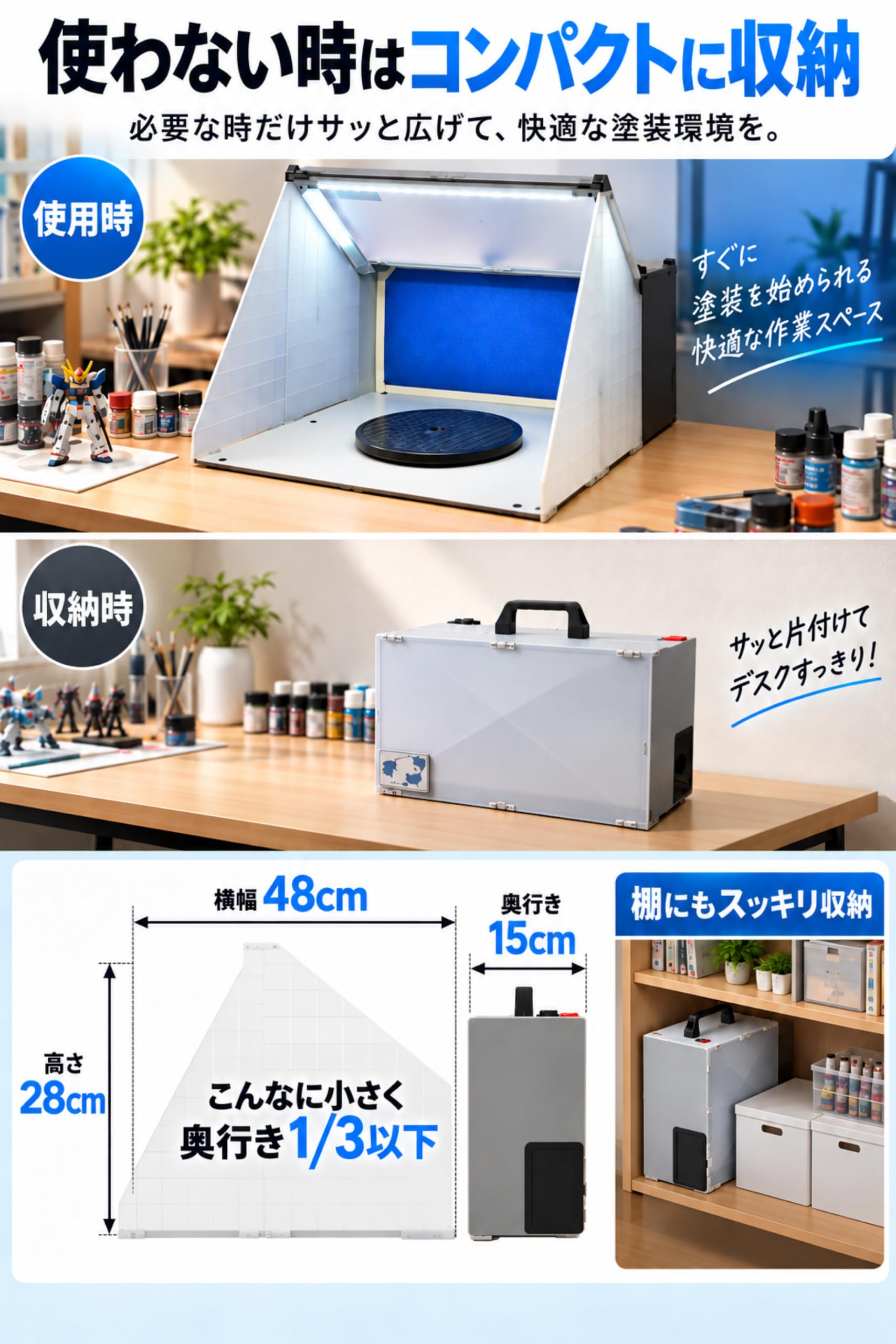 Amazon | 【月間ホビージャパン掲載】塗装ブース 2026年式 日本